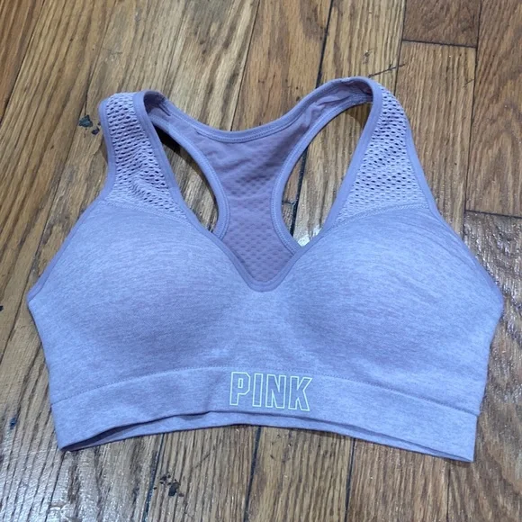 VICTORIA'S SECRET *PINK* SPORT SEAMLESS MESH PUSH UP SPORTS BRA. SIZE: XS - Picture 1 of 5